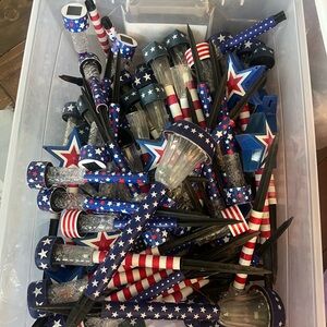 Patriotic Star Solar Garden Lights